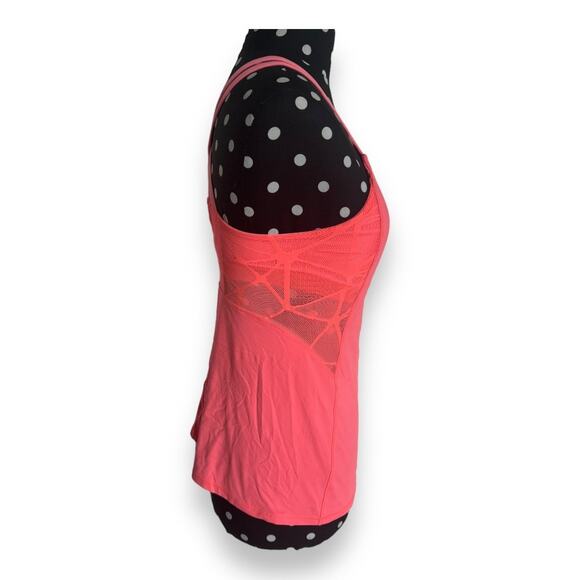 Lululemon Womens Tank Sz 6 City Sky Run By Grapefruit Mesh Most Popular RARE - Picture 11 of 16